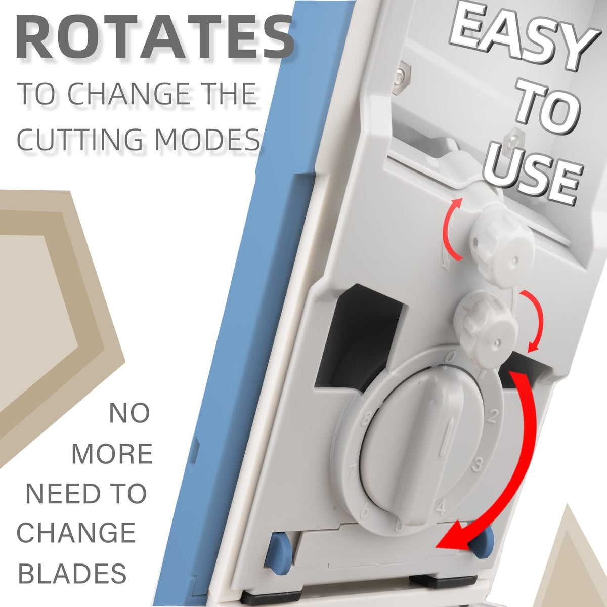 ChinKc four-mode slicer shows julienne, strips, slice, and dice.