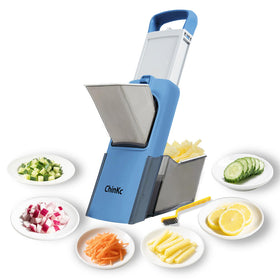 ChinKc Upgrade Safe Mandoline Slicer assembly enables fast, even prep.