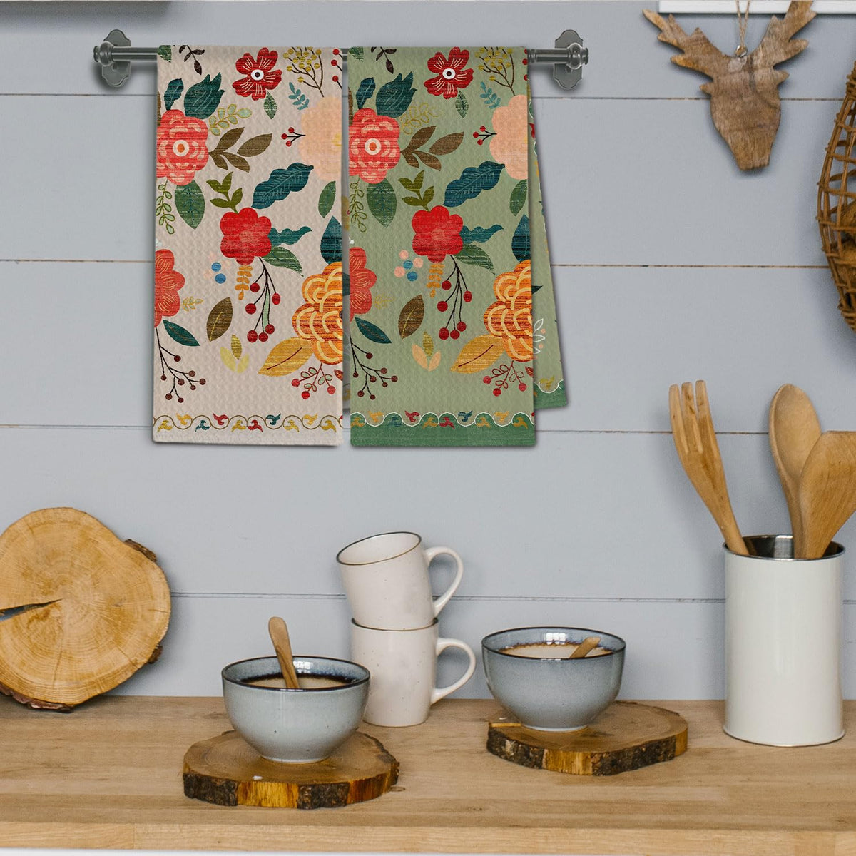 ChissNook towel in bathroom adds cozy decorative touch