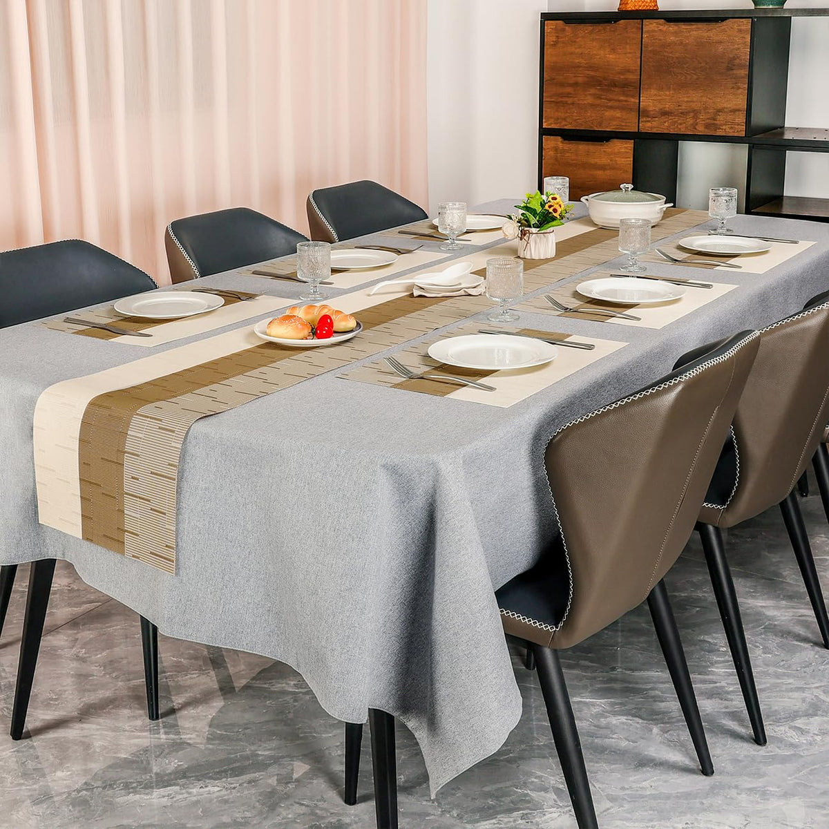 Chitomars placemats sturdy weave helps protect tabletops during meals