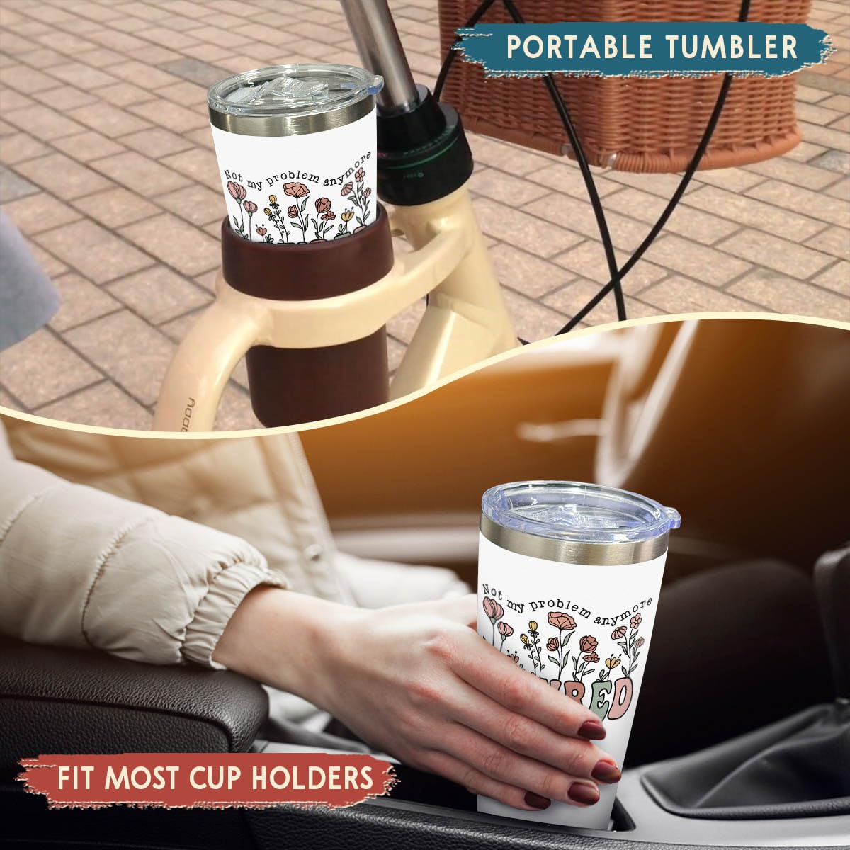 CHOANG portable tumbler ideal for office, home, or outdoor adventures.