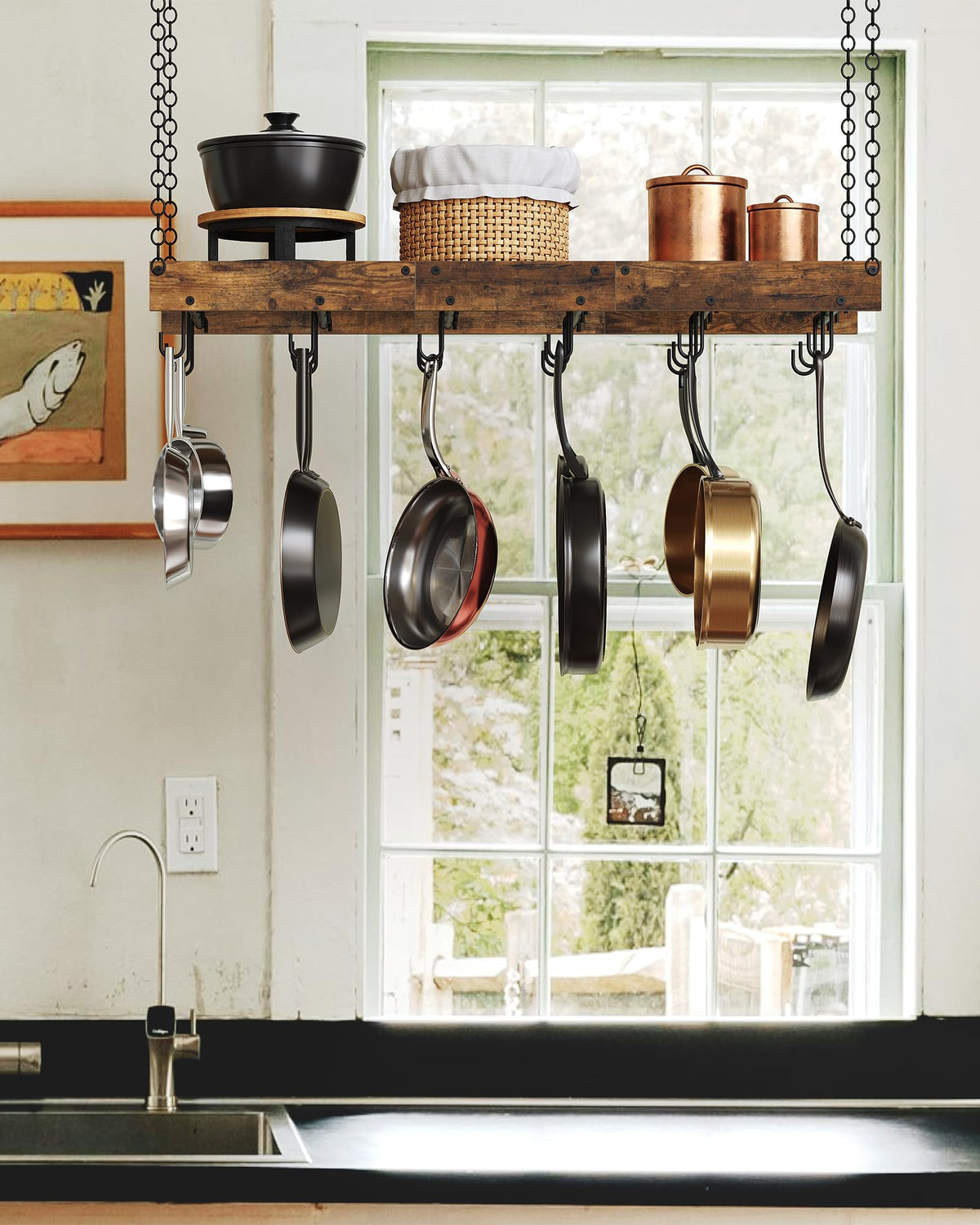 CHOEZON cooking utensils hanging solution keeps countertops clutter-free