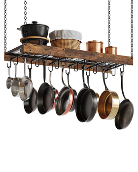 CHOEZON pot rack includes spare hook for flexible configurations