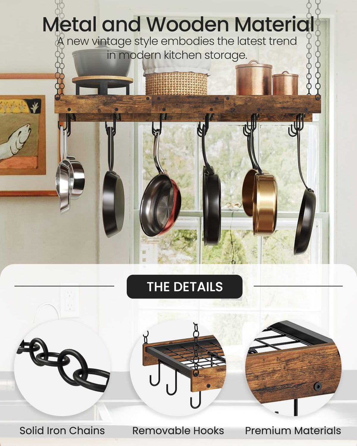 CHOEZON rustic brown and black finish blends style with function in kitchen