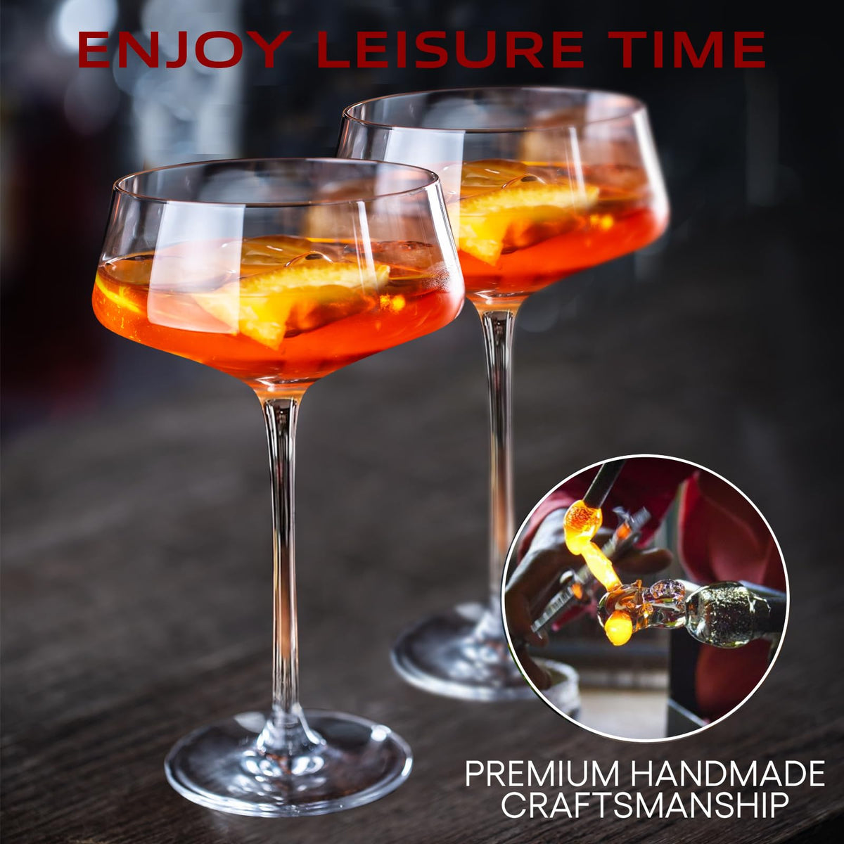 Chouggo crystal glasses close-up rim highlights refined sipping