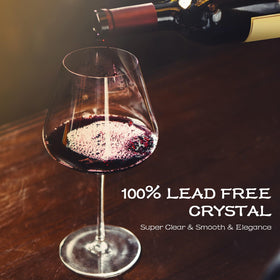 Chouggo lead-free crystal glass ensures safe sipping with brilliant light.