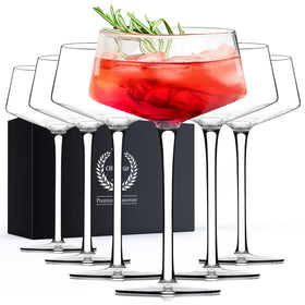 Chouggo martini glasses 6-pack in 8oz coupe for elevated cocktails