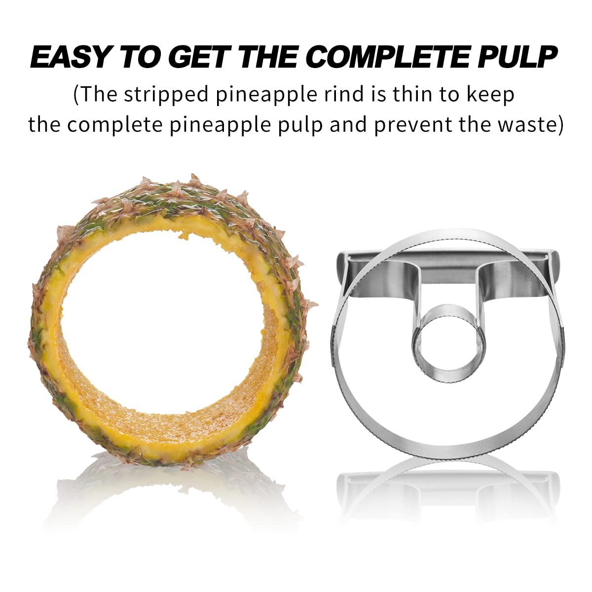 Choxila pineapple peeling and coring tool for quick fruit prep.