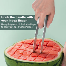 Choxila stainless steel watermelon knife for durable, clean cuts.