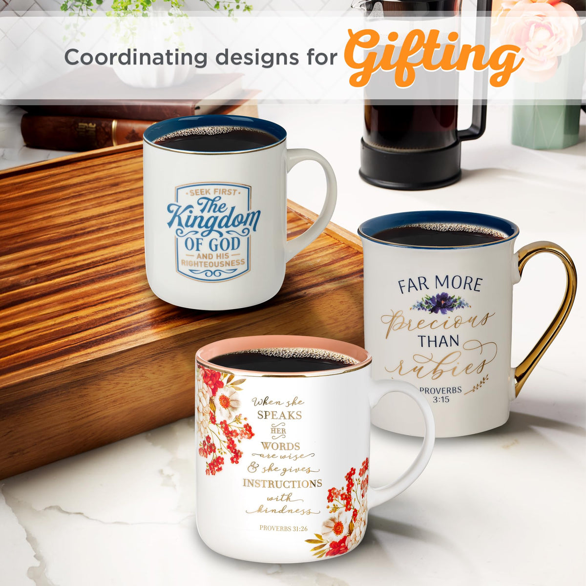 Christian Art Gifts 14 oz mug ideal for everyday hot beverages.