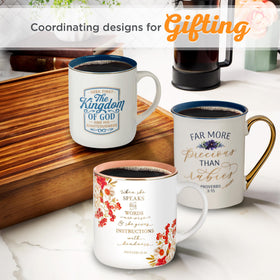Christian Art Gifts 14 oz mug ideal for everyday hot beverages.