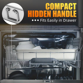 Chrysovereign dishwasher-safe roasting pan for quick cleanup