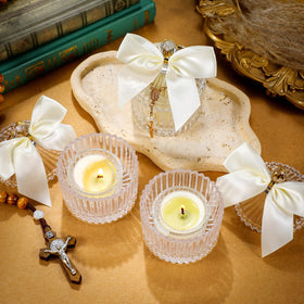 Chuangdi golden cross rosary enhances gift aesthetics for celebrations.