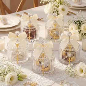 Chuangdi white wire bow adds elegant ribbon detail for presentation.