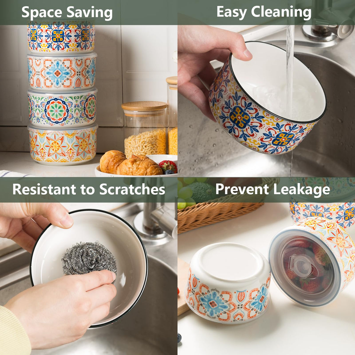 Chubacoo microwave-safe ceramic bowl with lid for quick reheats.