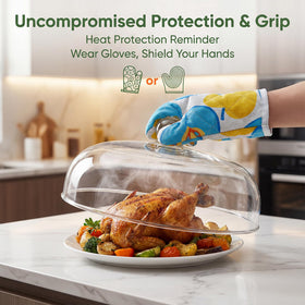 Chufa 12-inch splatter cover heat-resistant during reheating