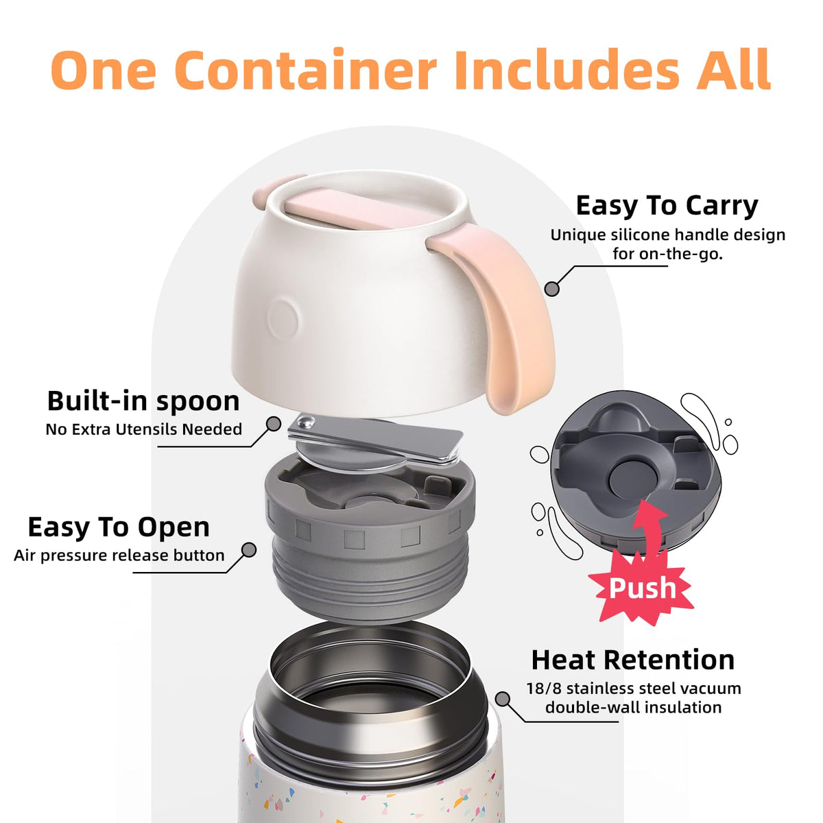 ChugJug 26oz adult-size option fits hearty meals at work.