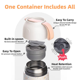 ChugJug 26oz adult-size option fits hearty meals at work.