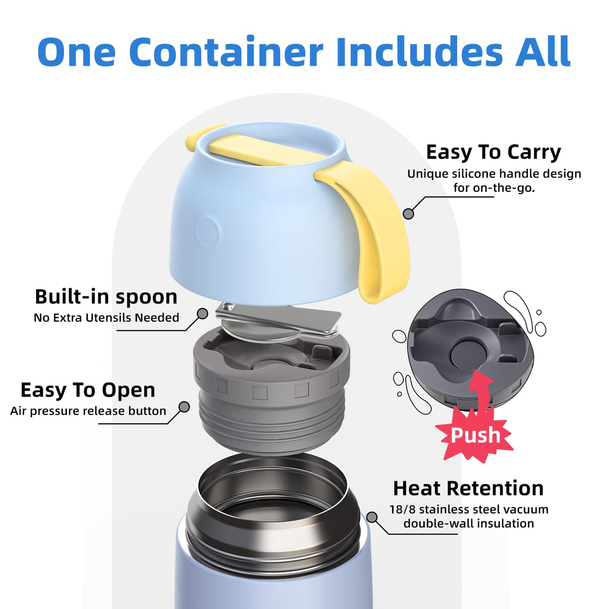 ChugJug double-layer lid prevents spills during travel.