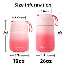 ChugJug 18-8 stainless steel preserves temperature and flavor