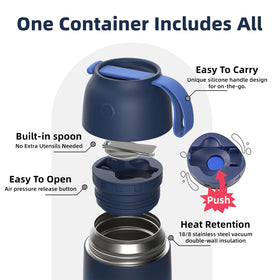 ChugJug Thermo lid-as-bowl offers versatile serving options.