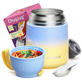 ChugJug wide-mouth 18oz thermo designed for easy filling and cleaning.