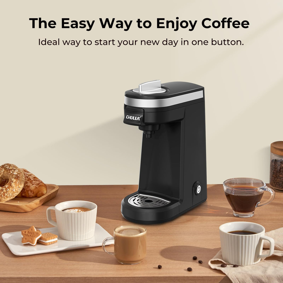 CHULUX heats water safely with auto shut-off for peace of mind.