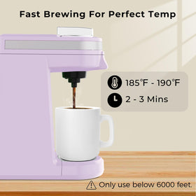 CHULUX adjustable drip tray enabling tall mugs for comfortable sipping