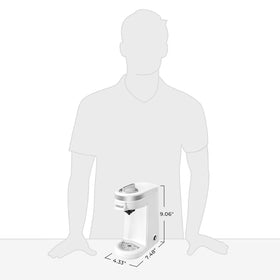 CHULUX mini coffee maker is portable for travel or hotel stays with lightweight design.