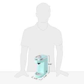 Detachable parts on CHULUX Mini Coffee Maker are washable for easy cleanup.