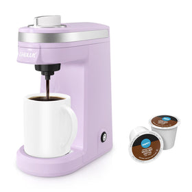 CHULUX mini coffee maker with K pod compatibility for quick, mess free brews