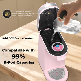 CHULUX mug-ready height with adjustable drip tray for tall cups