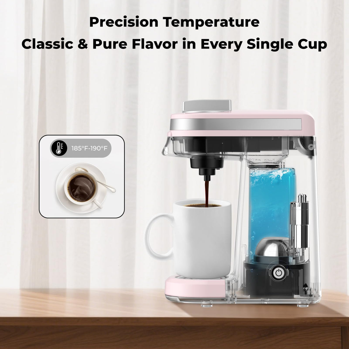 CHULUX compact pod chamber ready for K-Cups or grounds