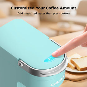 CHULUX Slim adjustable drip tray enables versatile cup heights.