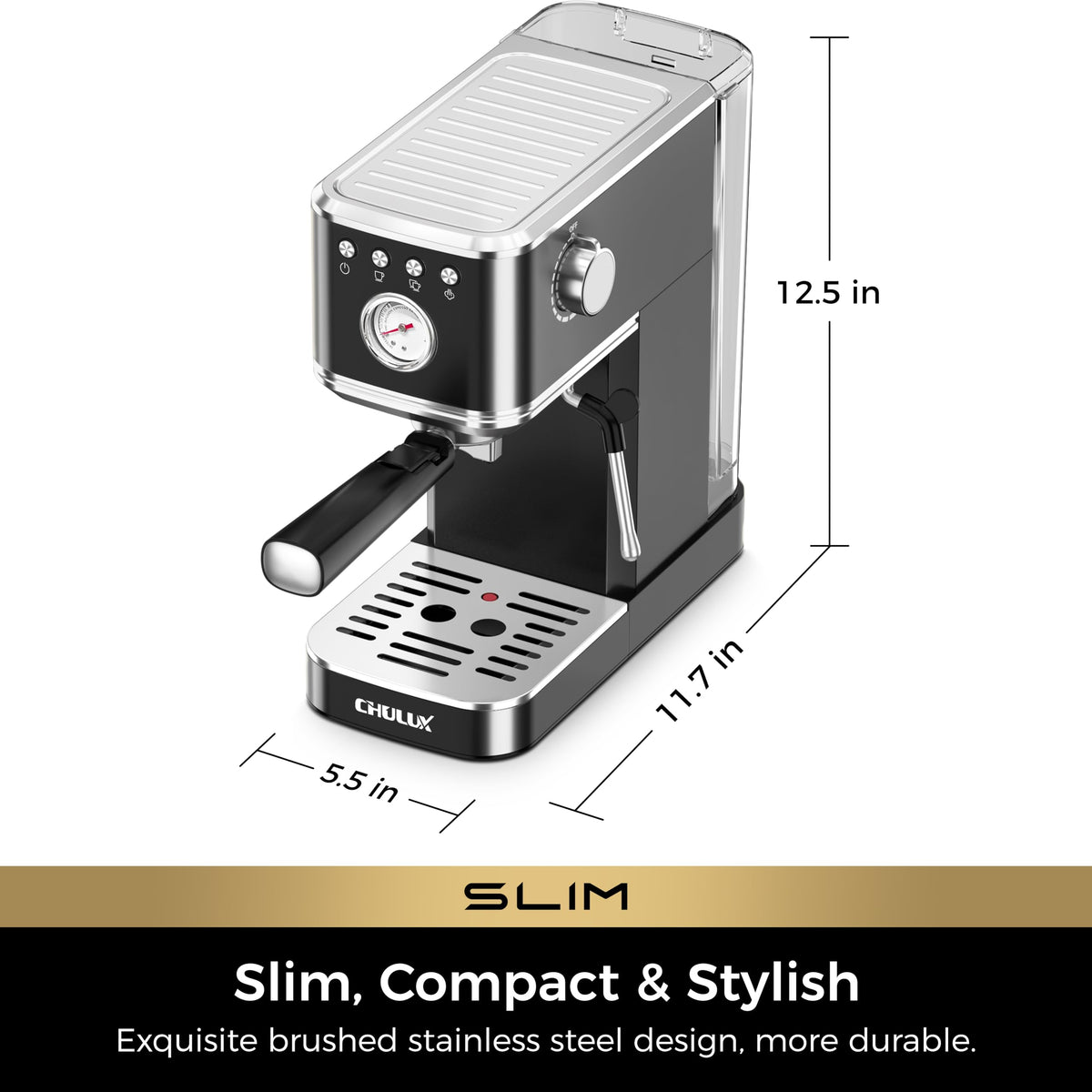 CHULUX compact design fits small kitchens and desks.
