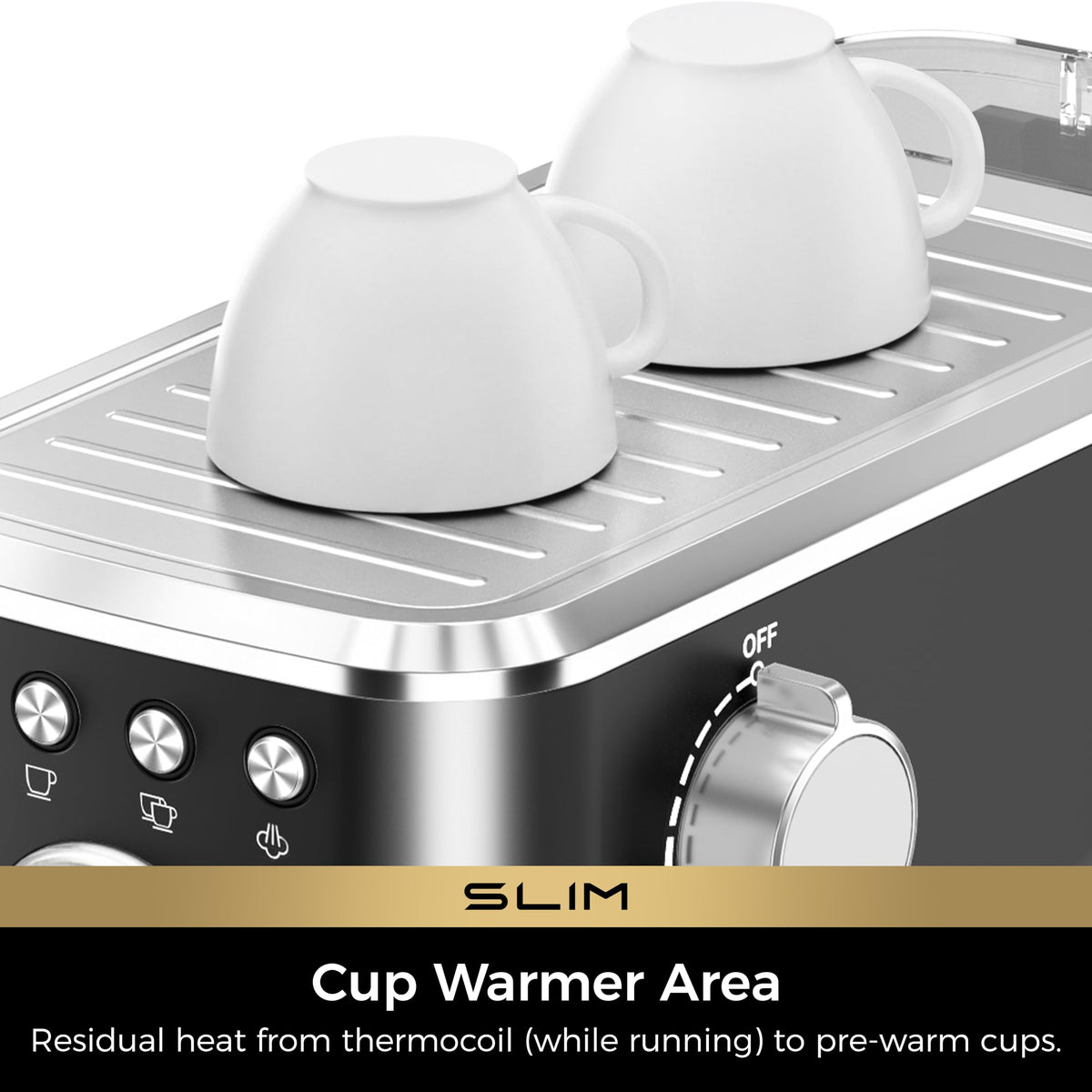 CHULUX pressure gauge displays real-time brewing pressure.
