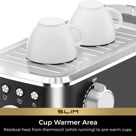 CHULUX pressure gauge displays real-time brewing pressure.