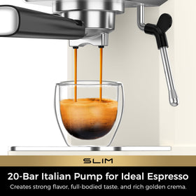 CHULUX Slim Espresso Machine top panel—easy controls for quick espresso
