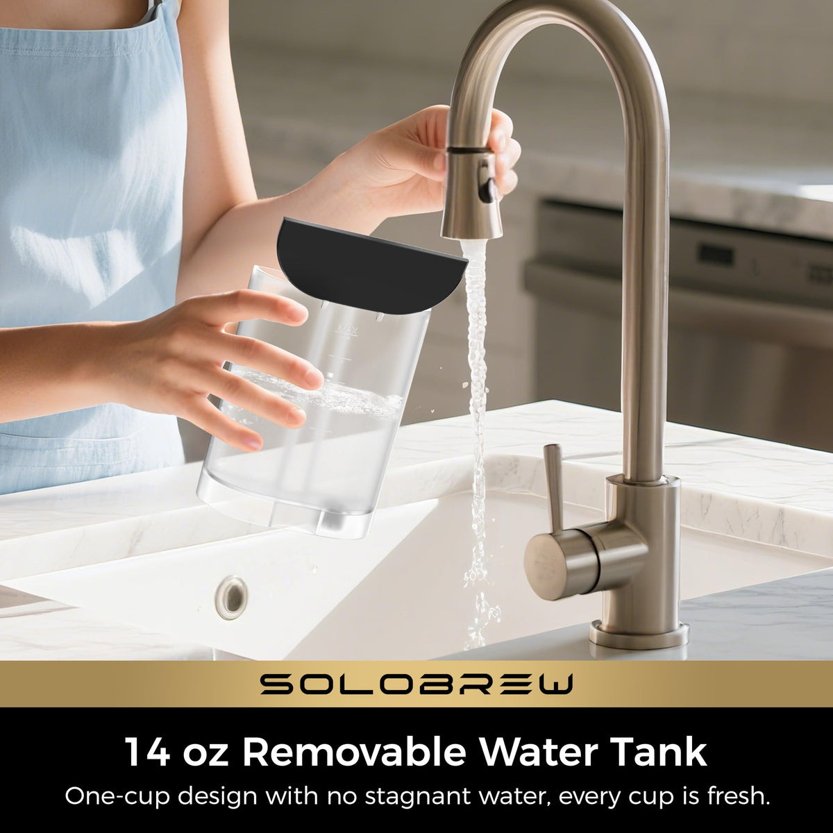 CHULUX SoloBrew slim profile fits small spaces on countertop.
