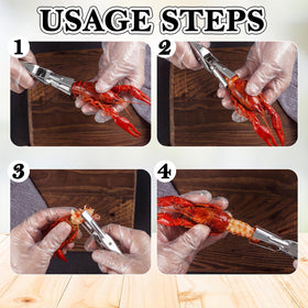 Chumia silver crawfish peeler design adds sleek kitchen appeal
