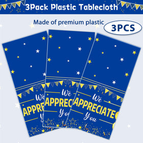 CHUNNIN premium plastic tablecloth offers durable coverage