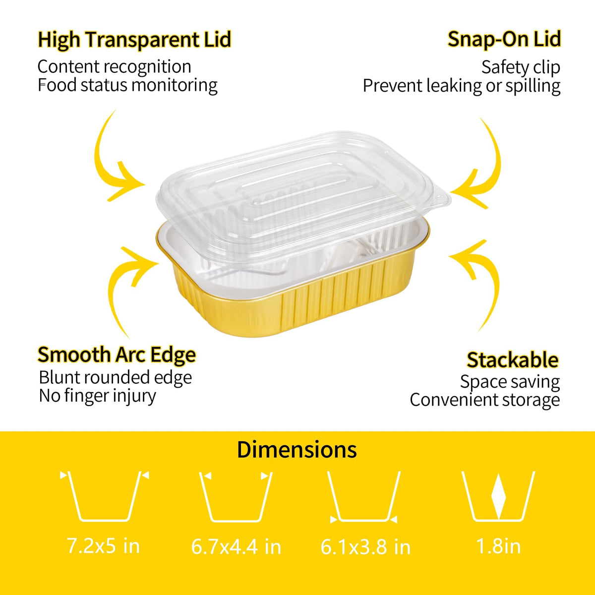 CHUPEI eco-friendly disposable pans with lids, suitable for catering and leftovers.