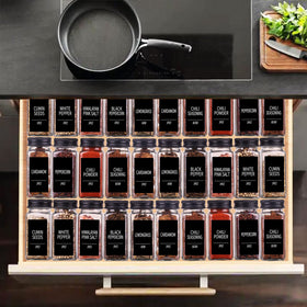 Churboro airtight black metal caps keep spices fresh