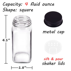 Churboro shaker lids in two designs for powder or grain spices