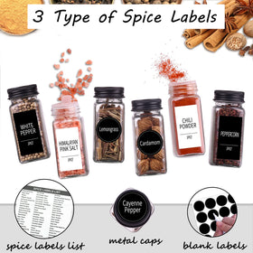 Churboro spice label set with 547 options for quick ID