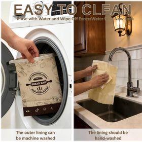 CHWPZRTKL durable cotton bag is hand washable and reusable for sourdough.