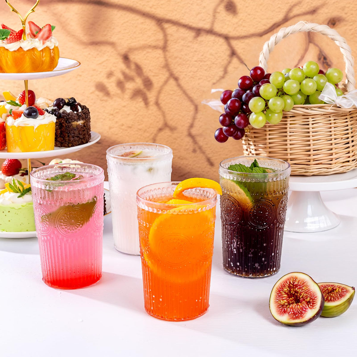 Ciaell clear cocktail glasses suitable for elegant entertaining