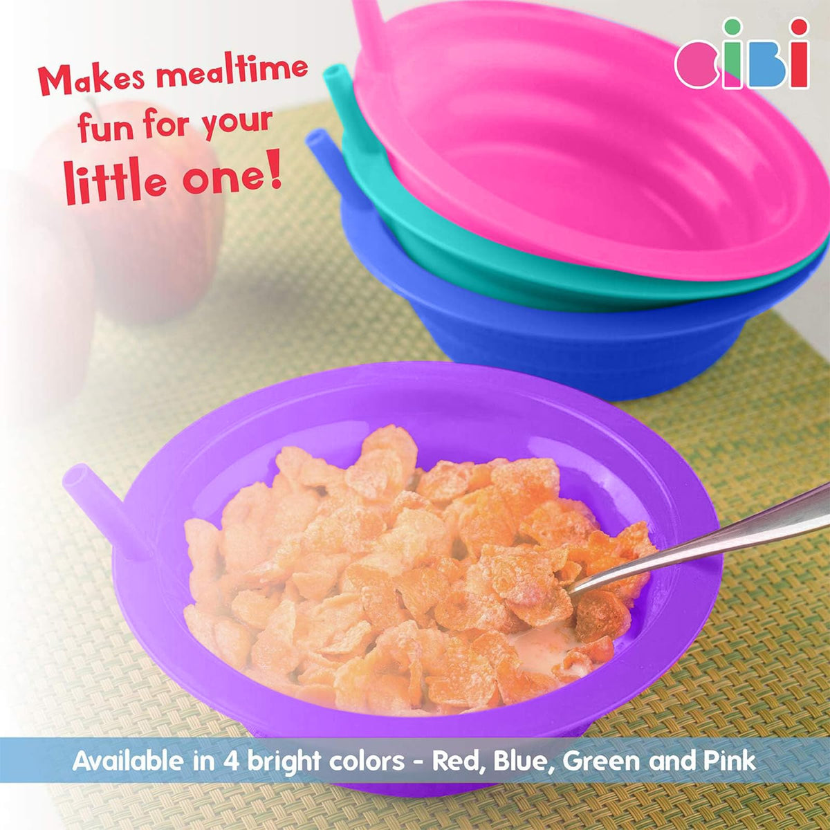Cibi sippable bowls help kids finish the last drop.