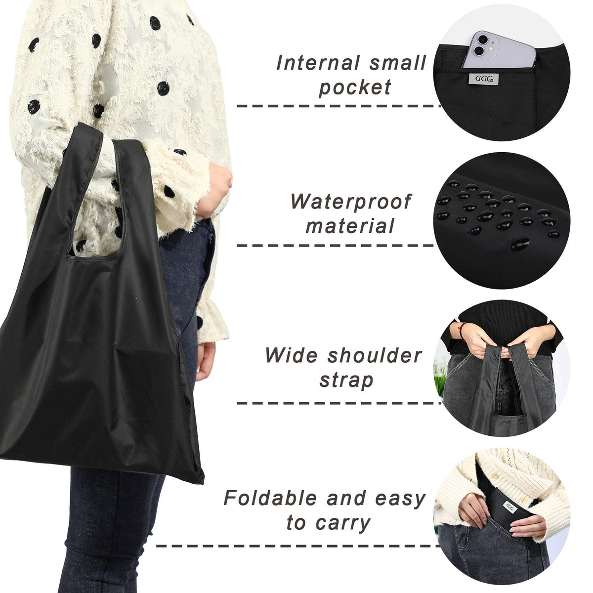 CiCiGo durable-seams with reinforced-bias-tape resist wear during shopping.