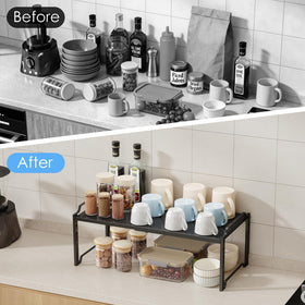 Cidaziya two shelf setup offers flexible storage configurations
